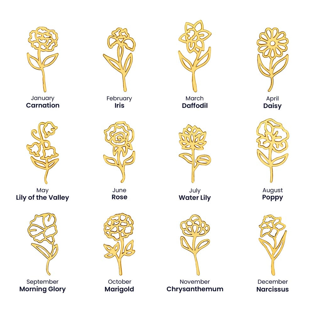 Birth Flower Name Design