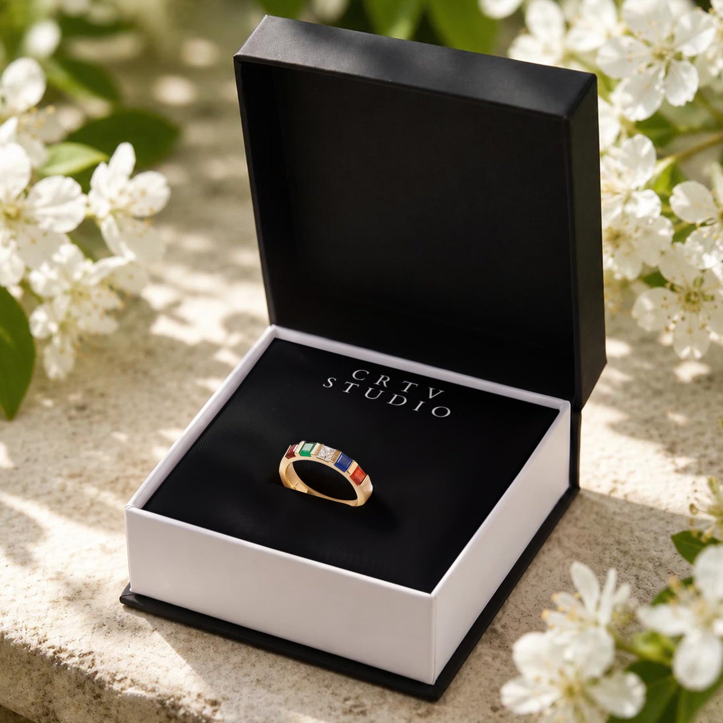 Women's Stackable Birthstone Ring