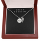 Memorial Necklace w/ Angel Wing Charm - Mom