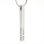 4-Sided Stick Necklace - Engraved