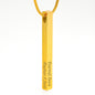 4-Sided Stick Necklace - Engraved