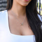 Interlocking Hearts Necklace - Yellow & White Gold Variants
