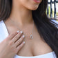 Interlocking Hearts Necklace - Yellow & White Gold Variants