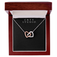 Interlocking Hearts Necklace - Yellow & White Gold Variants
