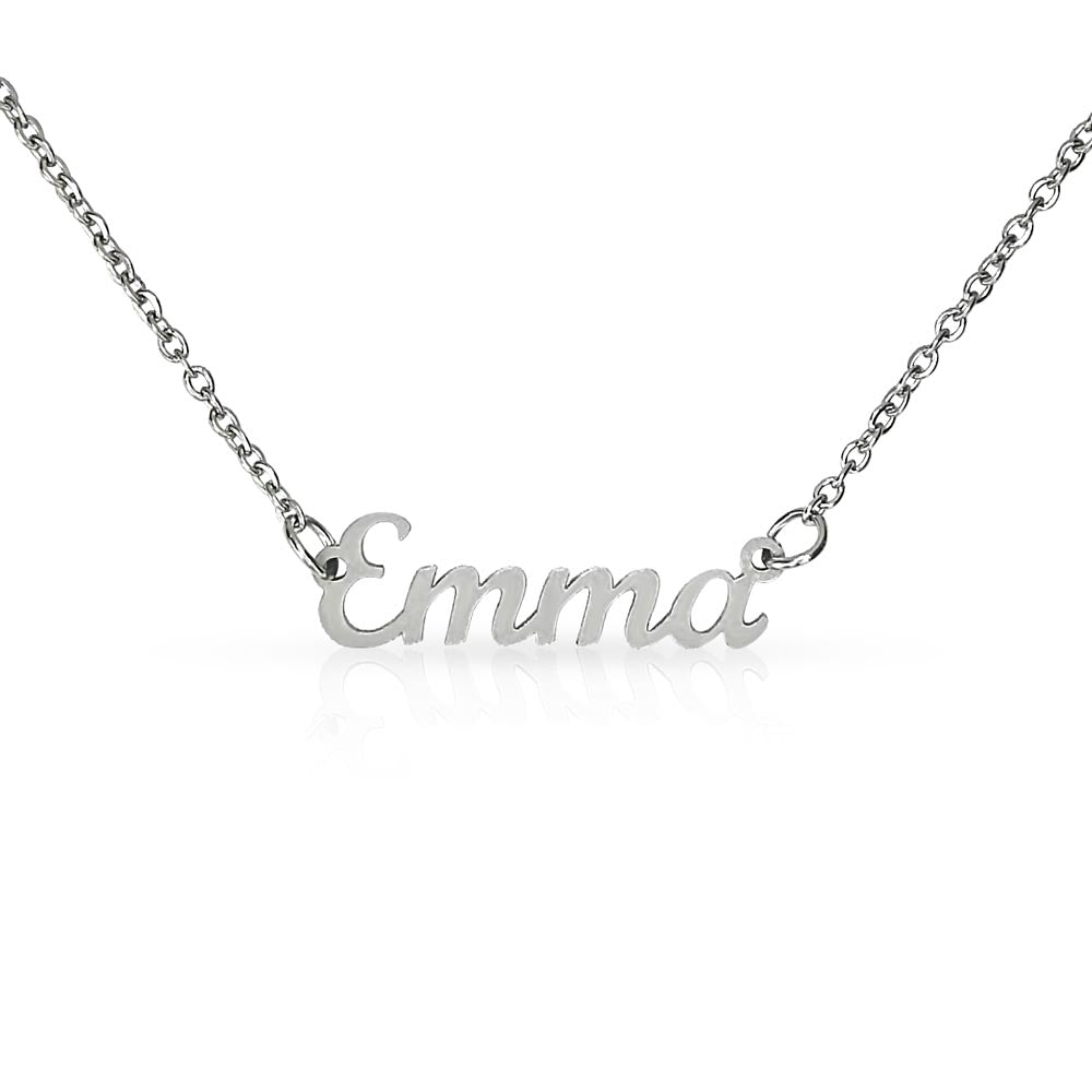 Custom Name Necklace - Cursive Name Design