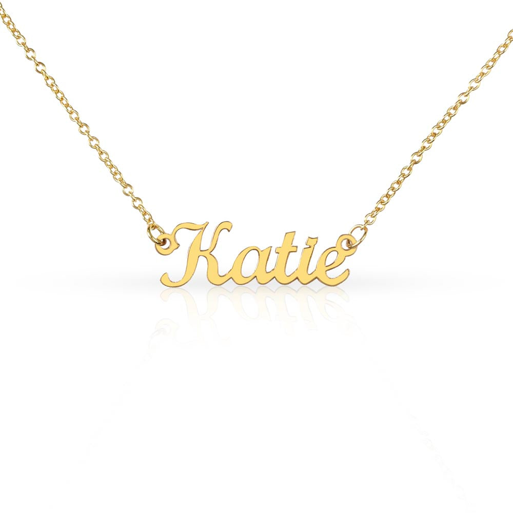 Custom Name Necklace - Cursive Name Design