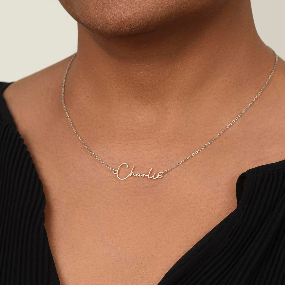 Custom Name Necklace - Signature Style Design