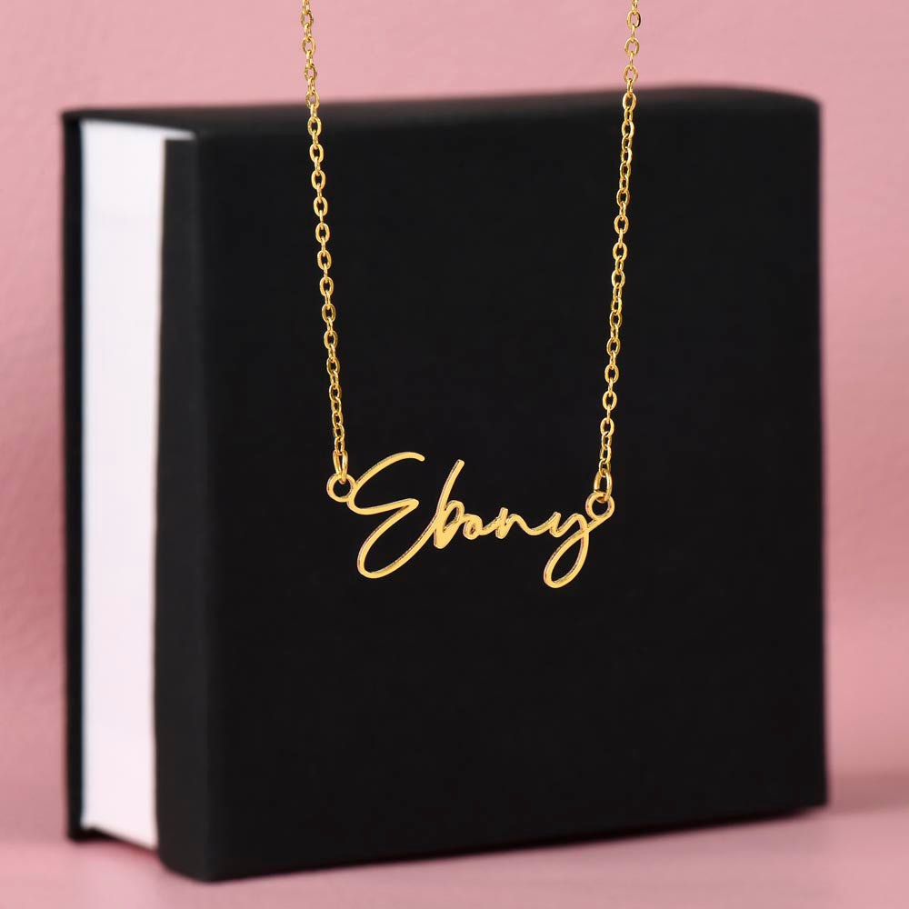 Custom Name Necklace - Signature Style Design