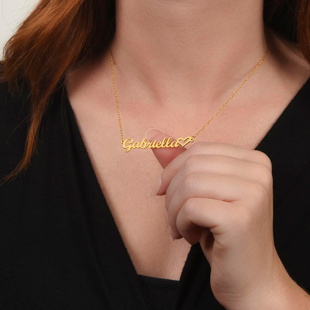 Heart Name Necklace
