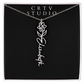 Flower Name Necklace