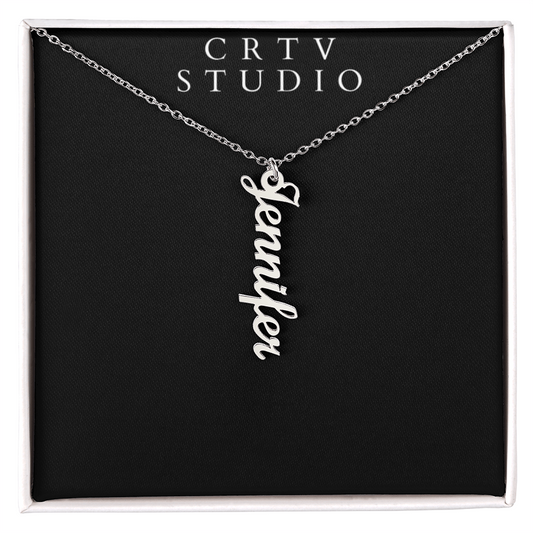 Multi Vertical Name Necklace