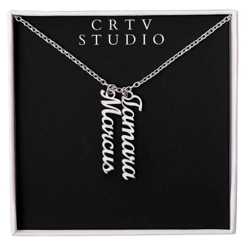 Multi Vertical Name Necklace