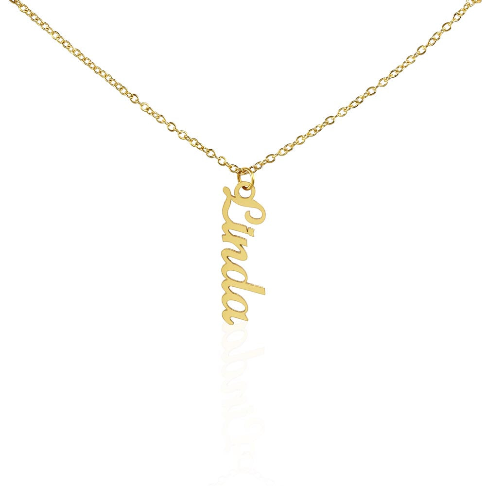 Custom Name Necklace - Multi Vertical Name Design