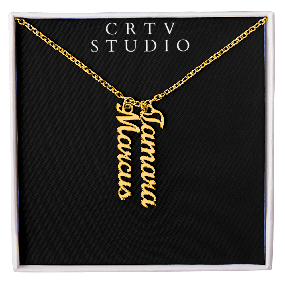 Multi Vertical Name Necklace