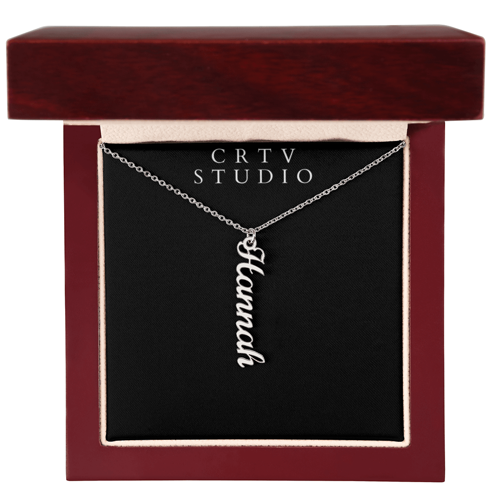 Multi Vertical Name Necklace