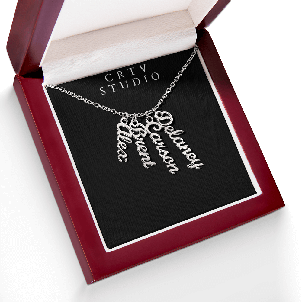 Multi Vertical Name Necklace