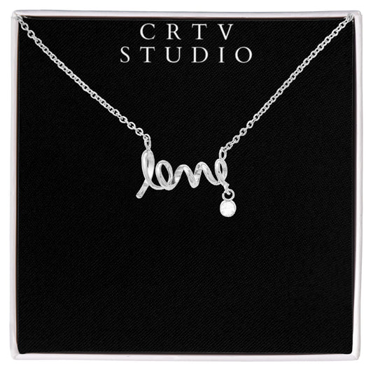 Scripted Love Necklace