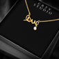 Scripted Love Necklace