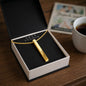 4-Sided Stick Necklace - Engraved