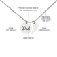 Memorial Necklace w/ Angel Wing Charm – Dad