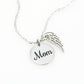 Memorial Necklace w/ Angel Wing Charm - Mom