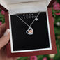 Baby Feet Heart Necklace