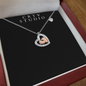 Baby Feet Heart Necklace