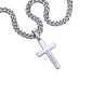 Engraved Cross - Cuban Link Chain