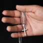 Engraved Cross - Cuban Link Chain