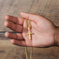 Personalized Engraved Cross - Cuban Link Chain