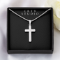 Artisan Cross Necklace - Snake Chain