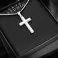Artisan Cross Necklace - Snake Chain