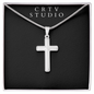 Artisan Cross Necklace - Snake Chain