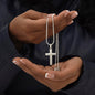 Artisan Cross Necklace - Snake Chain