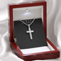 Artisan Cross Necklace - Snake Chain