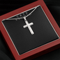 Artisan Cross Necklace - Snake Chain