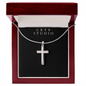 Artisan Cross Necklace - Snake Chain