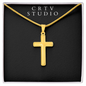 Artisan Cross Necklace - Snake Chain