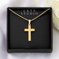 Artisan Cross Necklace - Snake Chain